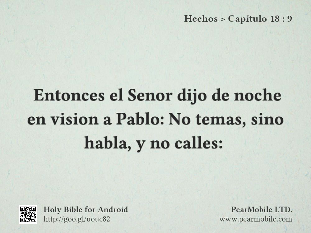 Hechos, Capítulo 18:9